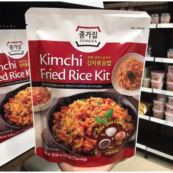 Jongga Kimchi Fried Rice Kit จงกา ชุดข้าวผัดกิมจิกึ่งสำเร็จรูป 300g