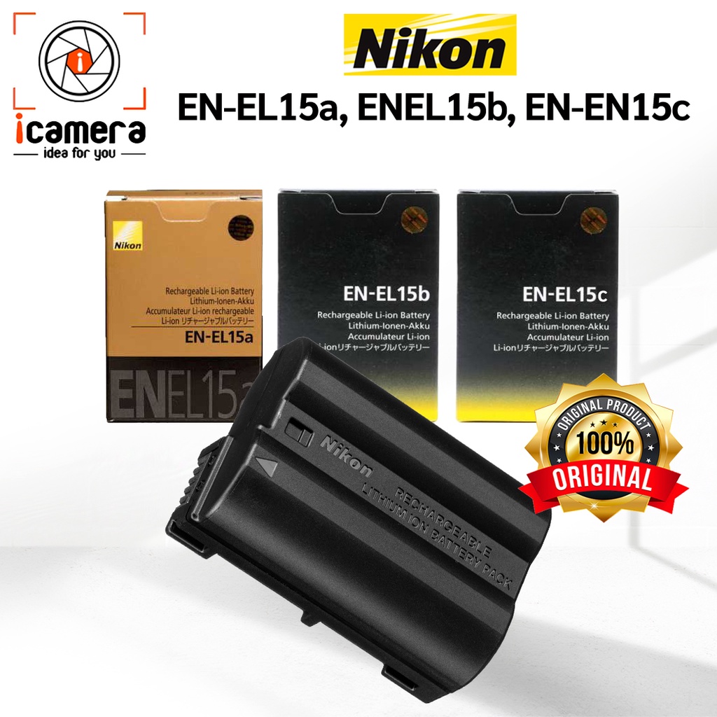 Nikon Battery EN-EL15c , EN-EL15b , EN-EL15a ( ของแท้ ) - รับประกันที่ร้าน  icamera 1 เดือน ( EN-EL15 ) | Shopee Thailand