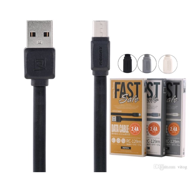 USB RC-129 ยี่ห้อ REMAX รุ่น Micro ยาว 100 cm