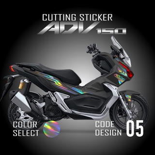 สติกเกอร์เลเซอร์ สีรุ้ง สีทอง สําหรับรถจักรยานยนต์ ADV 150 Honda ADV150 ADV CAM Code 05