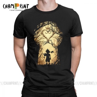 Tshirtคอลูกเรือcrew neckเสื้อยืดแขนสั้น พิมพ์ลาย Kingdoms Heart Novelty My Kingdom Sora Keys สําหรับผู้ชาย-4XL