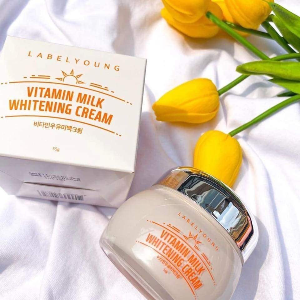 ครีมหน้าสด ลาเบลยัง LABELYOUNG Vitamin Milk Whitening Cream (55 g