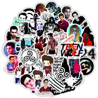 Teen Wolf สติกเกอร์กันน้ำรูปแบบที่แตกต่างกัน, 50 ชิ้น