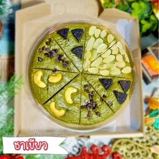 ชาเขียวมัชฉะ _บราวนี่ชาเขียวเนื้อชิววี่ นุ่มหนึบ ผงมัชฉะนำเข้าจากญี่ปุ่น หอมทัชฉะ หวานน้อย