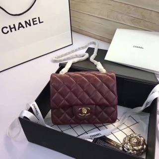 กระเป๋าCHANEL Classic เกรดHiend 1:-หนังแท้ สลับแท้ ขนาด 17cm