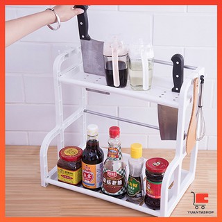 ชั้นวางเครื่องครัว ช้นวางขวด ชั้นวางเครื่องปรุง พลาสติก ประกอบง่าย  Kitchen  Shelf