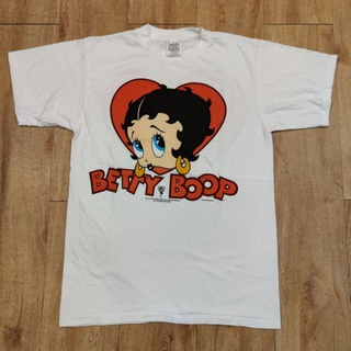 เสื้อยืดอินเทรนด์ผู้ชายอินเทรนด์ผู้หญิงBETTY BOOP ❤️ ลายการ์ตูน เสื้อลายการ์ตูน เบตตี้บูฟ เสื้อลายสไตล์วินเทจS-3XL