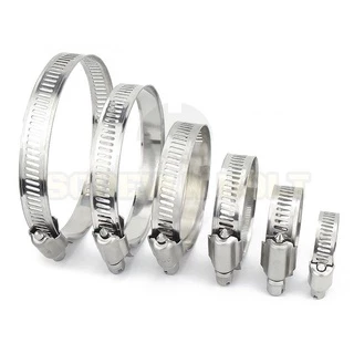 เข็มขัดรัดท่อ เหล็กรัดท่อ แคลมป์รัดท่อ สแตนเลส 304 1" - 7" / Hose Clamp / Clip SUS 304