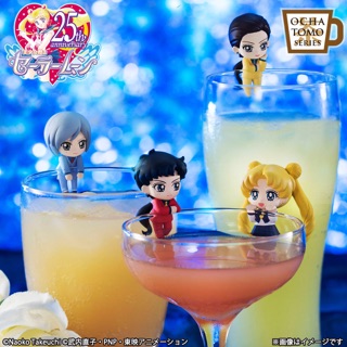 Ochatomo Series Sailor Moon Three Lights Set โมเดล เกาะแก้ว ฟิกเกอร์แท้ เซเลอร์มูน เซเลอมูน ปุจิ ปุจจิ Puchi กาชาปอง