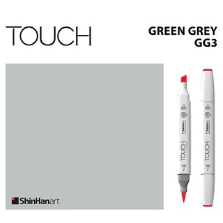 TOUCH TWIN BRUSH MARKER GG3 (GREEN GREY) / มาร์คเกอร์หัวพู่กัน-หัวตัดขนาดกลาง รหัส GG3 (GREEN GREY)