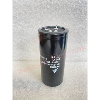 CAPACITOR 1500UF500V 4ขา ใช้งาน2ขา อีก2ขาใช้เป็นขายึด B43510-A6158-M7 คาปาซิเตอร์EPCOSสีดำ เกรดอย่างดีของแท้ใหม่