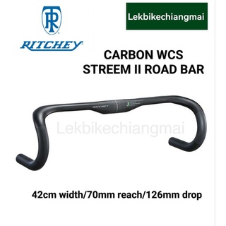 RITCHEY CARBON WCS STREEM IIแฮนด์ จักรยานเสือหมอบ Ritchey WCS Carbon Streem II Road 31.8 42cm