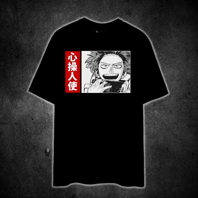 【ผ้าฝ้ายแท้】Shinsou เสื้อยืดผ้าฝ้าย 100% พิมพ์ลาย MY HERO ACADEMIA สําหรับทุกเพศ