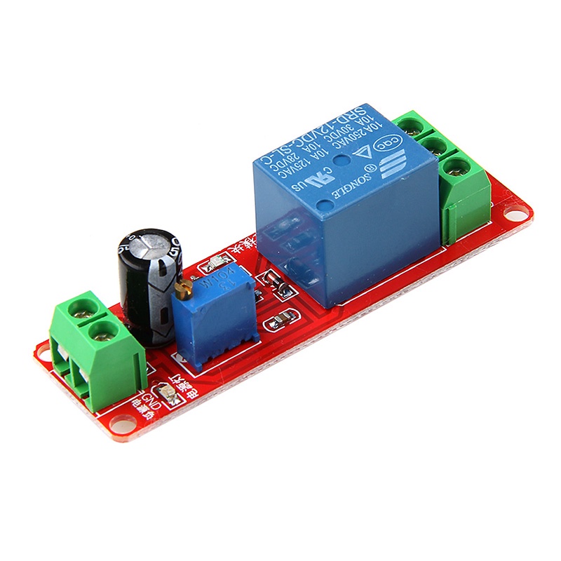 Doublebuy 12V NE555 Oscilator Delay ปรับจับเวลารีเลย์โมดูลสวิทช์ 0-10 วินาที