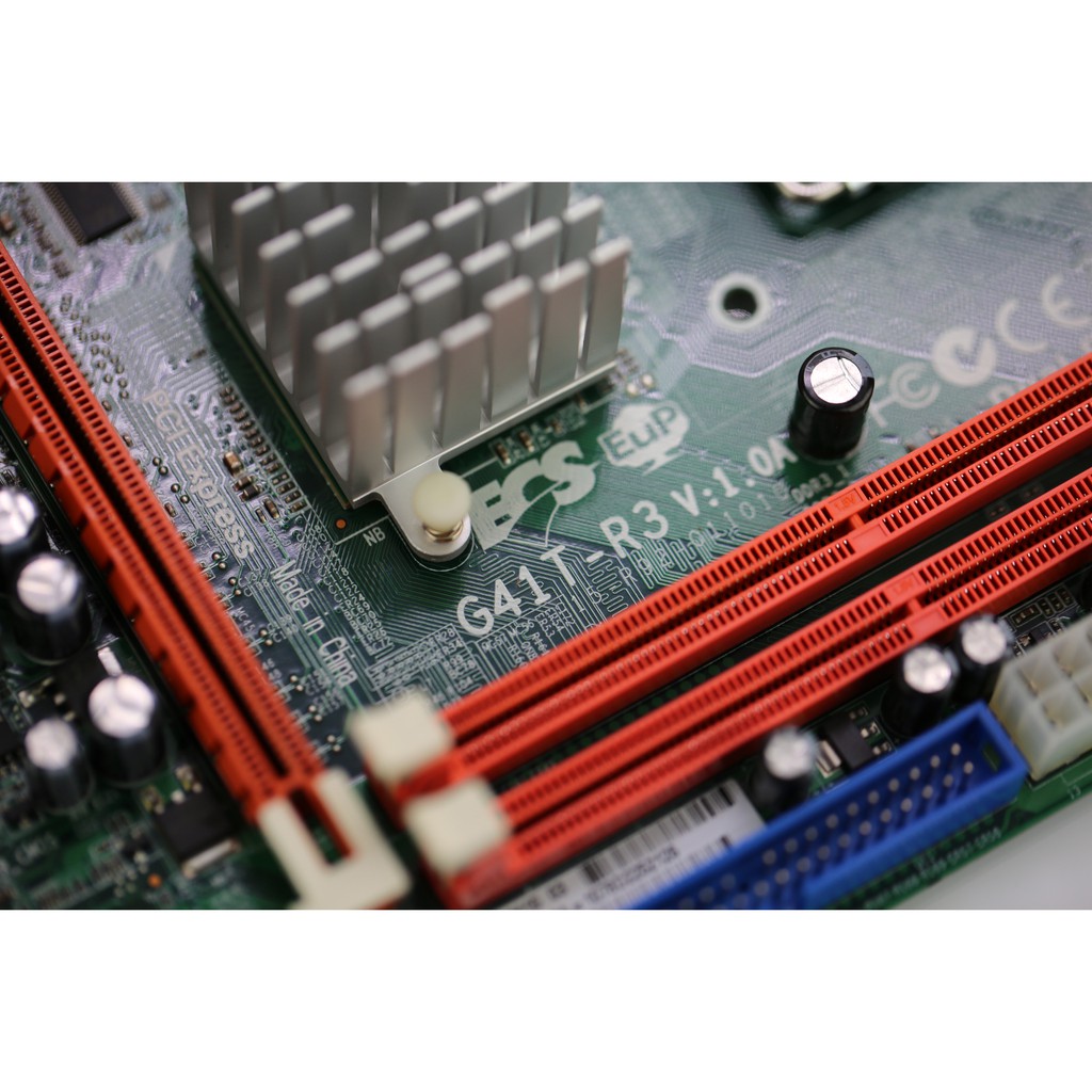 เมนบอร์ด(Socket 775)(mATX) ECS G41T-R3 (RAM DDR3 16Chip เท่านั้น) ฝา ...