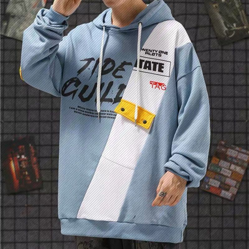 เสื้อคลุมแขนยาวผู้ชาย เสื้อสวมหัว มีฮู้ด สไตล์เกาหลี รูปที่ 3