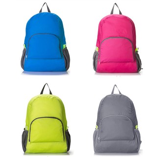 กระเป๋าเป้พับเก็บได้ Backpack Travel Bag