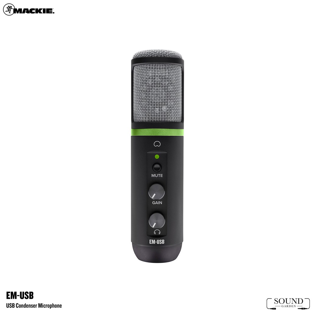 Mackie EM-USB ไมค์USB Condenser microphone ที่ออกแบบมาสำหรับการทำ Podcast, Live streaming และทำ Content