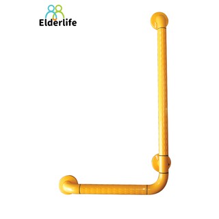 Elderlife ราวจับกันลื่น ตัว L ติดผนัง สแตนเลสหุ้มพลาสติก  รุ่น BH-016