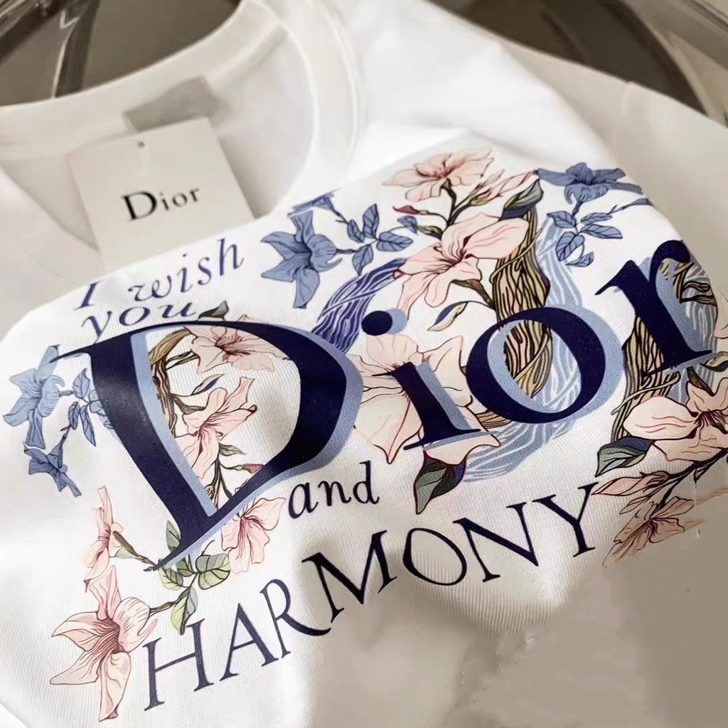 ใหม่ เสื้อยืดแขนสั้นลําลอง ผ้าฝ้าย 100% พิมพ์ลายดอกไม้ ทรงหลวม แฟชั่นฤดูร้อน สําหรับผู้ชาย และผู้หญิง S-5X