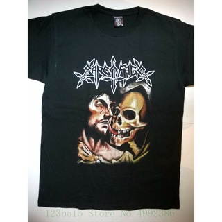 เสื้อผ้าผชSarcofago เสื้อยืด คอกลม แขนสั้น พิมพ์ลาย Beherit Venom Bathory ขนาดใหญ่ สําหรับผู้หญิงS-5XL