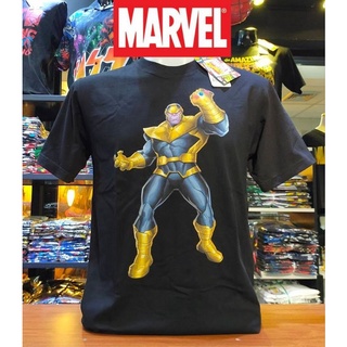 เสื้อยืดMarvel_ลิขสิทธิ์แท้ลายThanos.สีดำ(mvx-130)