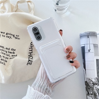 เคสโทรศัพท์มือถือแบบนิ่ม TPU ใส พร้อมช่องใส่บัตร สําหรับ Samsung S22 S22 Plus S22 Ultra S21 S21 Plus S21 Ultra S21FE S20 S20FE S20 Plus S20Ultra S10 S10Plus S10 lite S8 S9 Plus