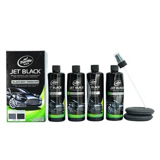 Dee-Double ชุดเคลือบสีสำหรับรถสีดำ TURTLE WAX BLACK BOX KIT 4 x 300 ซีซีน้ำยาดูแลรถ น้ำยาเคลือบรถ น้ำยาเคลือบเงา น้ำยา