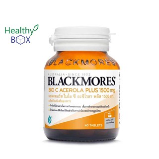 BLACKMORES Bio C Acerola Plus 1500mg. 40 Tablets แบลคมอร์ส ไบโอ ซี อะซีโรลา พลัส (V)