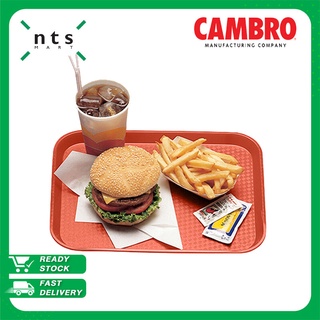 Cambro Fast Food Tray ถาดเสิร์ฟอาหาร สีแดง รุ่น 1418FF-163