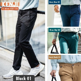 กางเกงขายาวผู้ชาย KENJI TTE WORK WEAR SLIM ไซส์  42-52 (