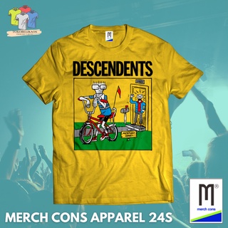 ผ้าฝ้ายแท้Lm49 | เสื้อยืด พิมพ์ลาย BAND DESCENDENTS MERCHCONS APPAREL | ขนาดกลางแจ้งS-4XL