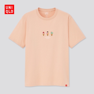 เสื้อยืดใหม่ 2022Uniqlo เสื้อยืดพิมพ์ลาย Line Friends สําหรับผู้ชายและผู้หญิง 435436L XL  XXL 3XL