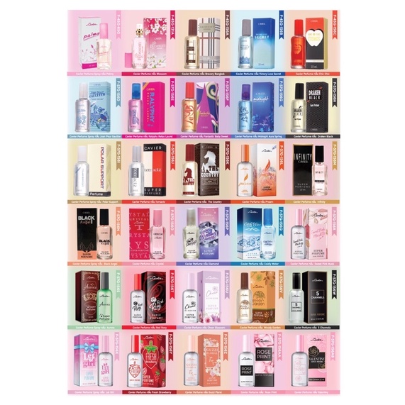 น้ำหอม Cavier perfume กลิ่นหอมติดทน ขนาด 22ml. มีให้เลือกหลากหลายกลิ่น