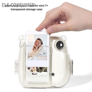 Ele เคสคริสตัลใส ป้องกัน สําหรับกล้อง Fujifilm Instax Mini 7+