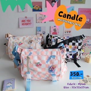 พร้อมส่ง กระเป๋า Candle messenger bag