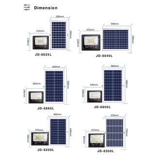 สปอตไลท์ solar sell  25w 40w 60w 100w 200w 300w JD ของแท้ รุ่นใหม่ ของแท้ ต้องมีอั้ม อภิชาติ