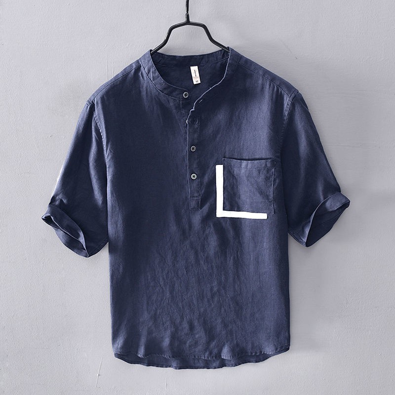 Hot Sale เสื้อยืดคอกลมแขนสั้นผู้ชายสไตล์ญี่ปุ่นแบบหลวม