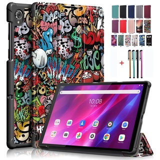 เคสแท็บเล็ต ฝาพับแม่เหล็ก ลายการ์ตูน พร้อมช่องใส่ปากกาสัมผัส สําหรับ Lenovo Tab k10 TB-X6C6 10.3 k10