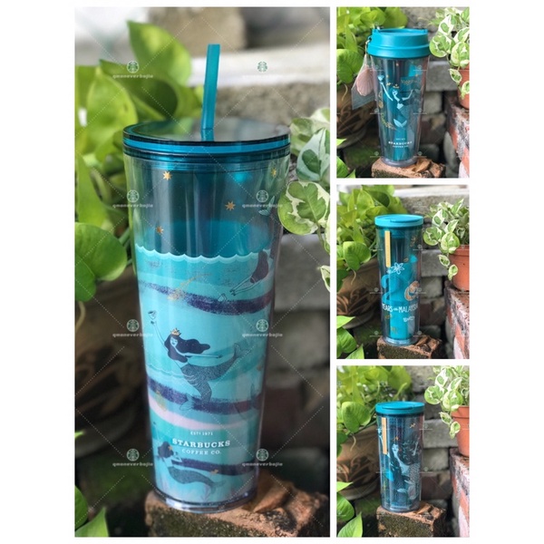 (อ่านคําอธิบาย) ‍ ️Starbucks Classic Siren Mermaid Ocean Green Series & Cold Cup ‍ ️ (นําเข้า & ถูก 