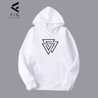 Jacket hood เสื้อขาว-FIC03-ดำ  เสื้อหนาฮู้ดพร้อม กระเป๋าหน้า เกรด A เสื้อกันหนาว งานดีแน่นอน หนานุ่มใส่สบาย Hoodie