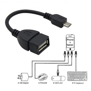 อะแดปเตอร์สายเคเบิ้ล Micro Usb Male Host To Usb Female Otg Pda C4B9 Android J4X4 สําหรับคอมพิวเตอร์แท็บเล็ต