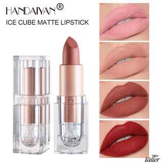 ลิปสติก Nude Matte Bean Paste สีชมพูริมฝีปากแต่งหน้า Liptint ลิปสติกกันน้ำติดทนนาน Lip Balm เครื่องสำอาง Tinted Moisturizer ลิปสติก