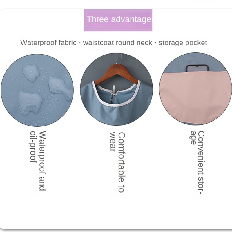 สไตล์ญี่ปุ่นพีวีซีผ้ากันเปื้อนผ้ากันเปื้อนครัวผ้ากันเปื้อนกันน้ําตีมบาริสต้าผ้ากันเปื้อนครัวผู้หญิงร้านอาหารคราบทํางานผ้ากันเปื้อนทําอาหารบ้ - รูปที่ 7
