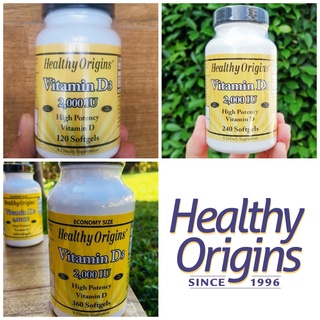 75% OFF ราคา Sale EXP 01/23 (Healthy Origins®) Vitamin D3, 2000 IU/120, 240 or 360 Softgels วิตามินดี 3 วิตามินดีสาม D-3