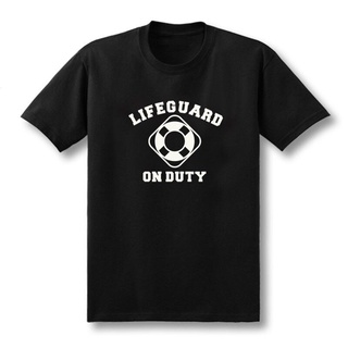 [S-5XL]เสื้อยืดแขนสั้น ผ้าฝ้าย พิมพ์ลาย LifeGuard On Duty แฟชั่นฤดูร้อน สําหรับผู้ชาย