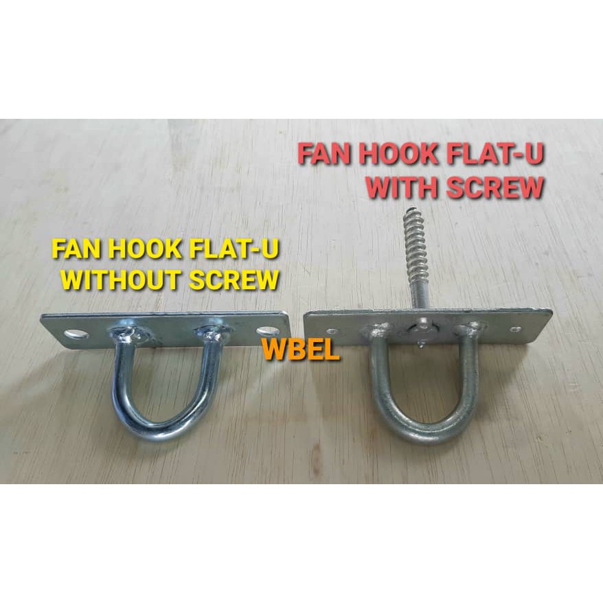 FAN HOOK FLAT-U พร้อมหรือไม่มีสกรู