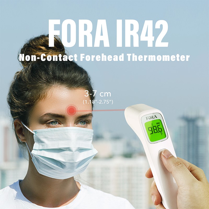 เครื่องวัดอุณหภูมิอินฟราเรด วัดไข้ Fora IR42 - Thermometer forehead [Made in Taiwan]