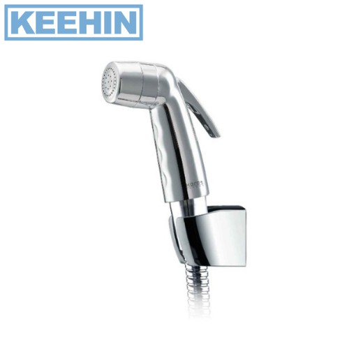 BW01-50S ชุดฉีดชำระ และขอแขวน โครเมี่ยม (สายอะคริลิค) Rinsing Spray With Stainless Hose 120 cm. & Br