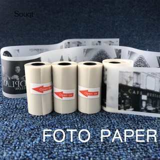 Sq ม้วนกระดาษความร้อน กึ่งโปร่งใส ขนาด 57x30 มม. สําหรับเครื่องพิมพ์รูปภาพ Paperang